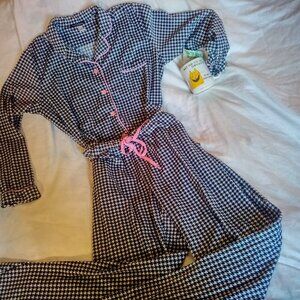 Hounds Tooth Lounge PJs, Medium Soft Poly